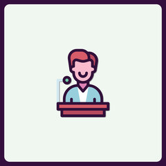 Presentation icon symbolizing public speaking and communication skills