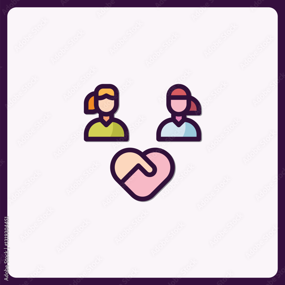 Poster teamwork and collaboration icon illustrating unity with connected hands