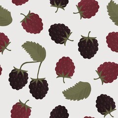 berries seamless pattern
