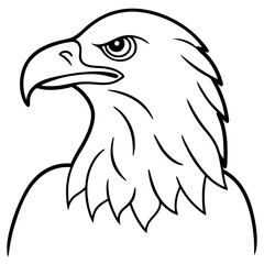 Obraz premium Elegant One-Line Eagle Illustration Vector