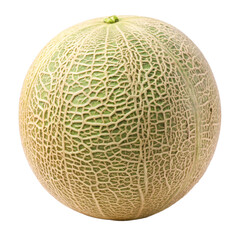 Crystal Dew Cantaloupe isolated on white background