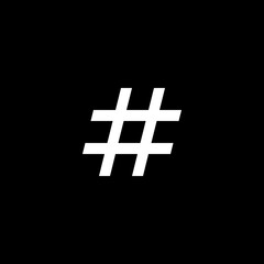Obraz premium Hashtag Symbol
