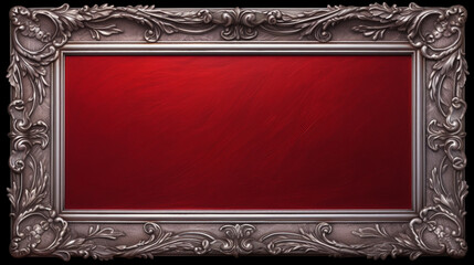 metallic engraved frame, AI generated image