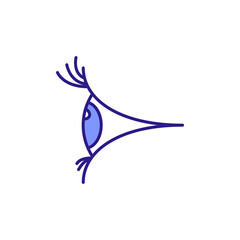 Eye Icon Signifying Observation, Perception, and Conscious Awareness