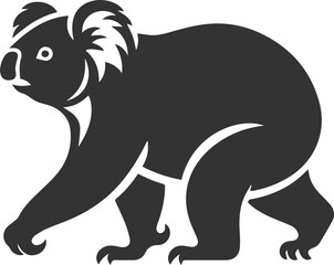 Koala walking on all fours animal vector