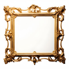 vintage mirror frame metal border icon