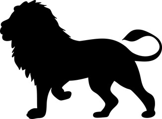 silhouette lion