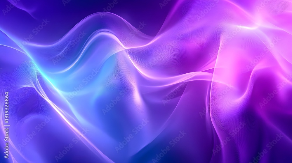 Aufkleber smooth abstract waves create fluid and vibrant visual patterns in the image
