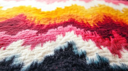 Fototapeta premium Tie dye woolen textile. Vibrant tie dye fur texture with colorful swirls for fashion design.