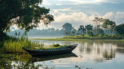 Fototapeta premium Stunning views of cambodia s natural landscape mountains, rice fields, and lush greenery
