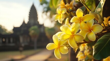 Obraz premium Exploring the unique beauty of cambodia s national flowers and their cultural significance