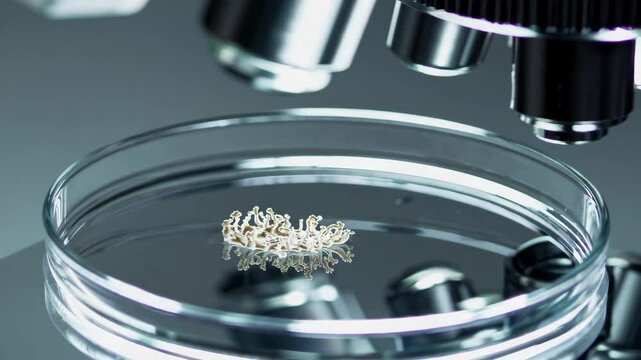 Discovering tiny wonders under a microscope in a laboratory setting