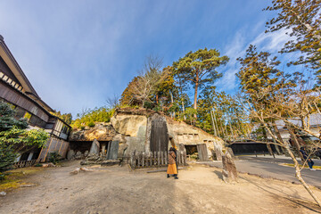 晩秋の瑞厳寺・法身窟(宮城県宮城郡松島町)