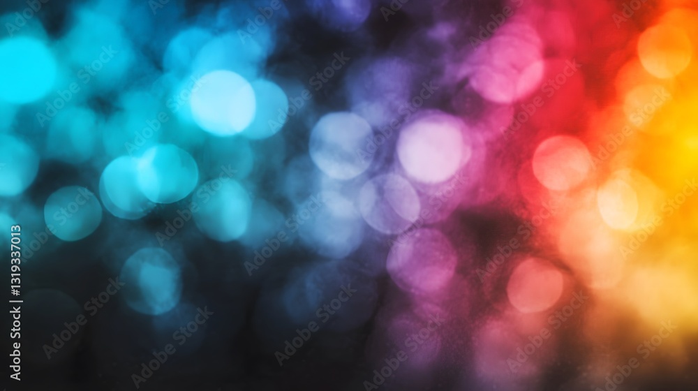 Aufkleber a colorful and abstract image of bokeh light reflections