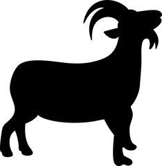 silhouette goat