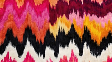 Tie dye woolen textile. Vibrant tie dye fur texture with colorful swirls for fashion design.