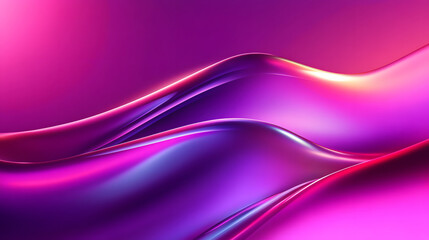 Smooth flowing purple and pink silk waves with soft textures and elegant motion