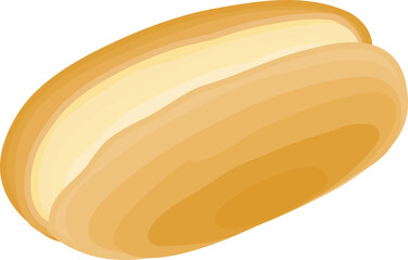 Hot Dog Bun Illustration