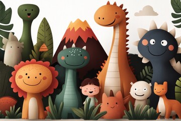 A friendly dinosaurs like. Generative AI