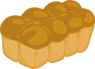 Brioche Bread Loaf Illustration