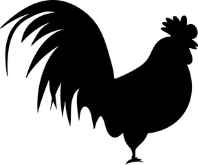 silhouette rooster