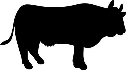 silhouette cow