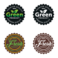 Green and Fresh Product Labels