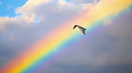 Obraz premium The scene feels like a perfect moment of joy and freedom beneath the endless sky.