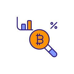 Market Analysis Icon Depicting Research, Trend Evaluation, and Business Strategy.