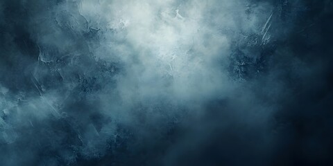 Fototapeta premium Mysterious Clouds Abstract: An atmospheric abstract featuring swirling clouds in shades of blue and gray, evoking a sense of mystery, depth, and ethereal beauty.