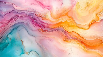 Abstract Fluid Color Marble Texture Background