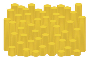 積み上がるコイン