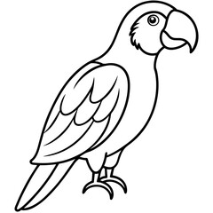Minimalistic Parrot Vector Design