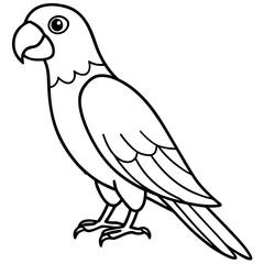 Minimalistic Parrot Vector Design