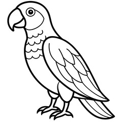 Minimalistic Parrot Vector Design