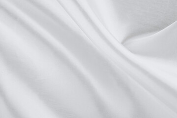 Silk white fabric textured  background, White texture of silk