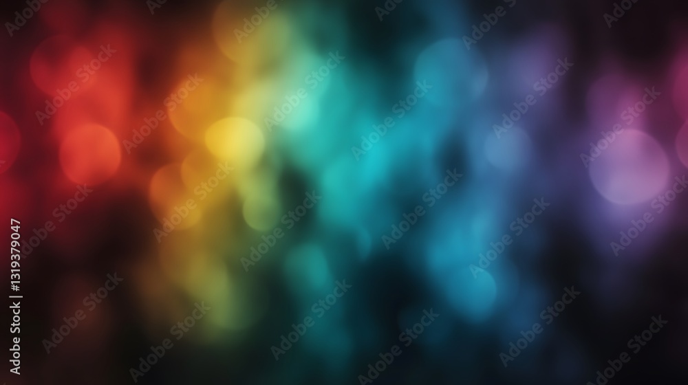 Poster a blended gradient of colorful and blurred illuminated background