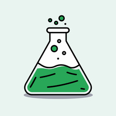 Bubbling chemical mixture