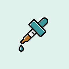 Close-Up of a Pipette Dropping a Single Transparent Droplet