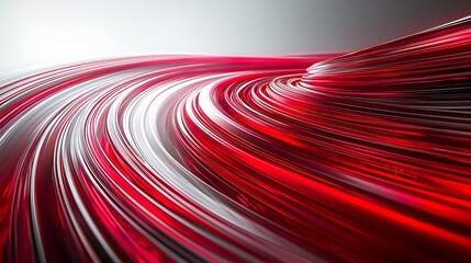 Abstract Red White Swirling Lines Background