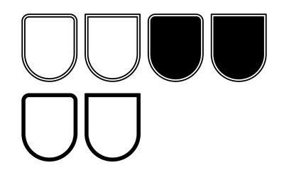 badge label shape