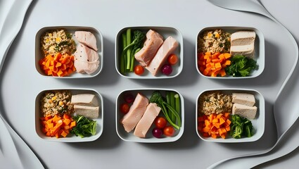 Clean Eating: Aesthetic Meal Prep Display