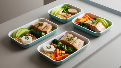 Clean Eating: Aesthetic Meal Prep Display