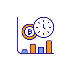 Clock Icon for Trading Hours, Deadline Reminders, and Time-Sensitive Financial Actions.
