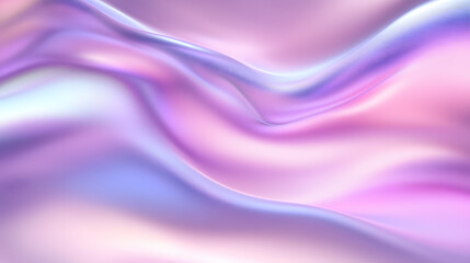 Fototapeta premium Smooth purple and pink satin textures flow in a soft, light wave