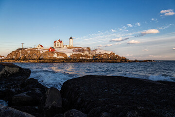 Sunset on Nubble Lighthouse, Maine