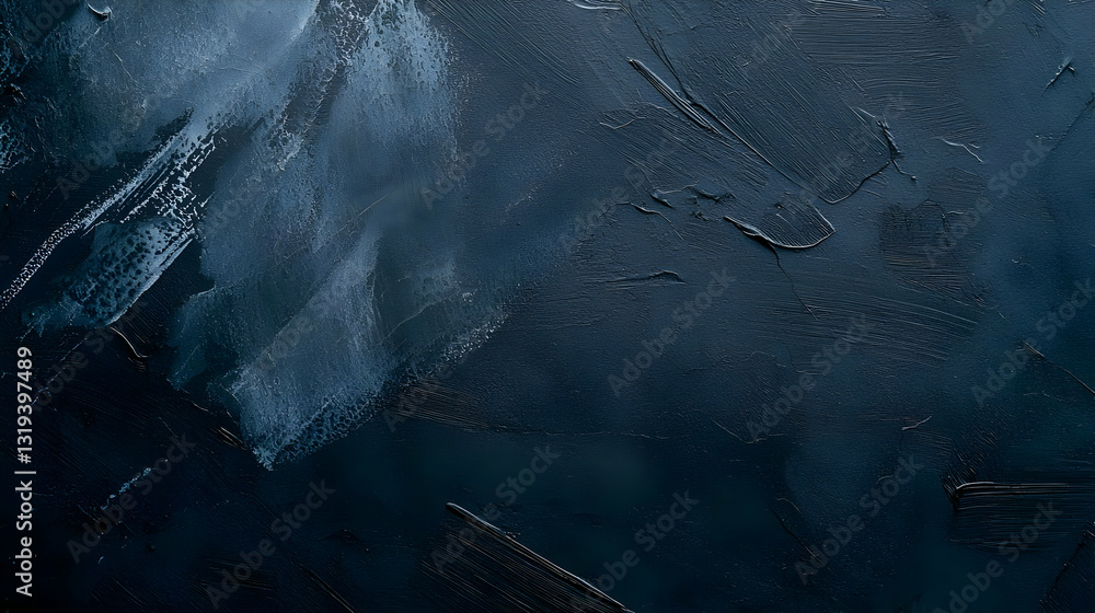 Poster dark blue textured background with subtle light gradient and rough uneven surface ideal for moody ab