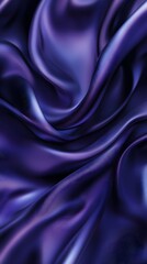 Obraz premium Velvet Waves: A close-up capture of flowing waves of luxurious, vibrant purple velvet.