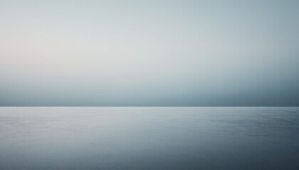 Obraz premium Minimalist Cool-Tone Gradient with Icy Blues and Steely Grays, Enhanced with Subtle Film Grain