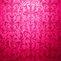 seamless pattern with pink flowers Made with generative AI